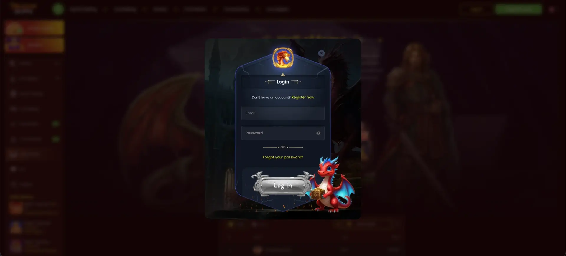 Dragon Slots - login